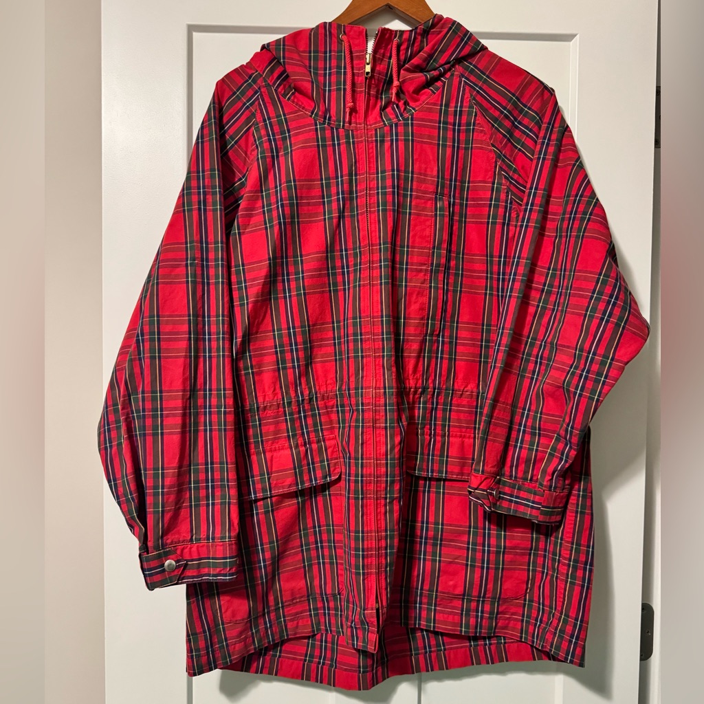 Vintage Ralph Lauren Cotton Hooded Coat Size M